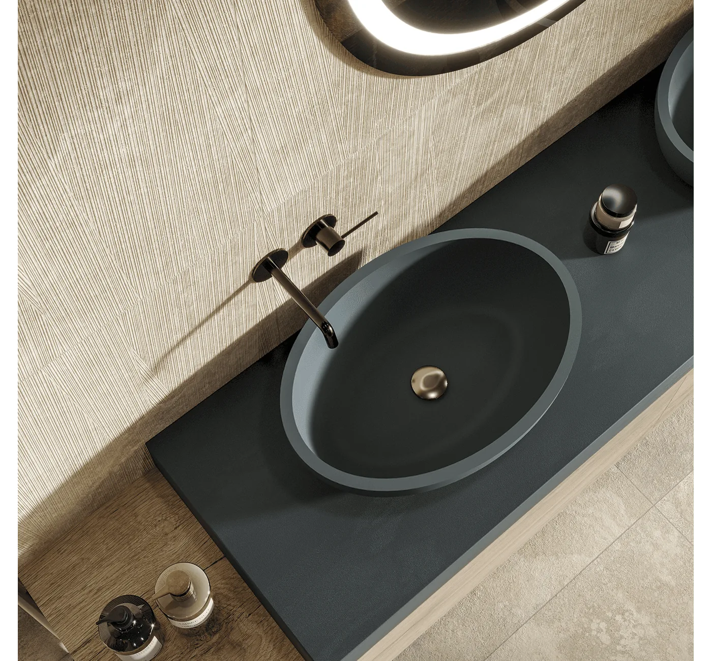 AMB THEORY BEIGE STRUTTURA BAGNO DETT