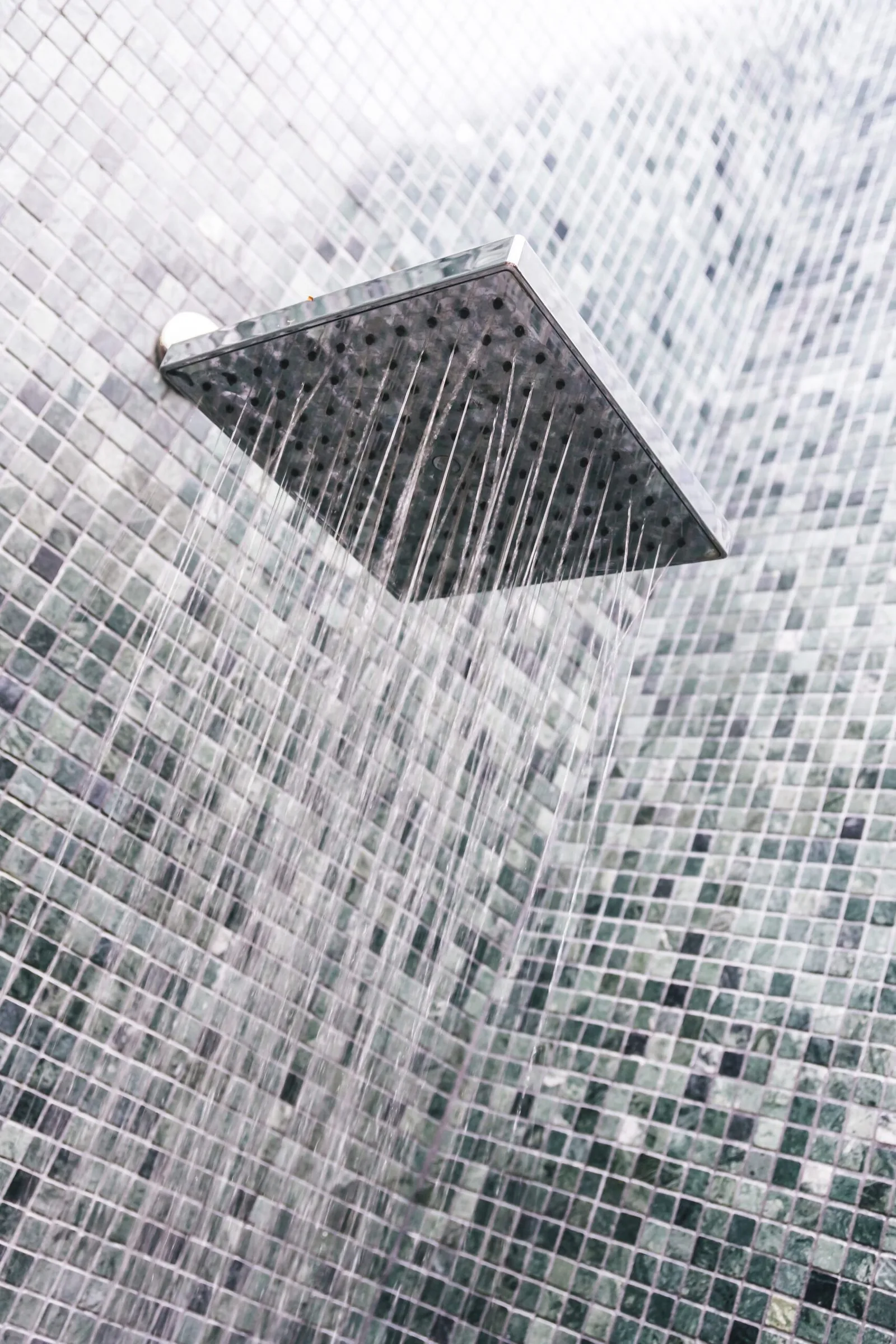head shower with water drop scaled