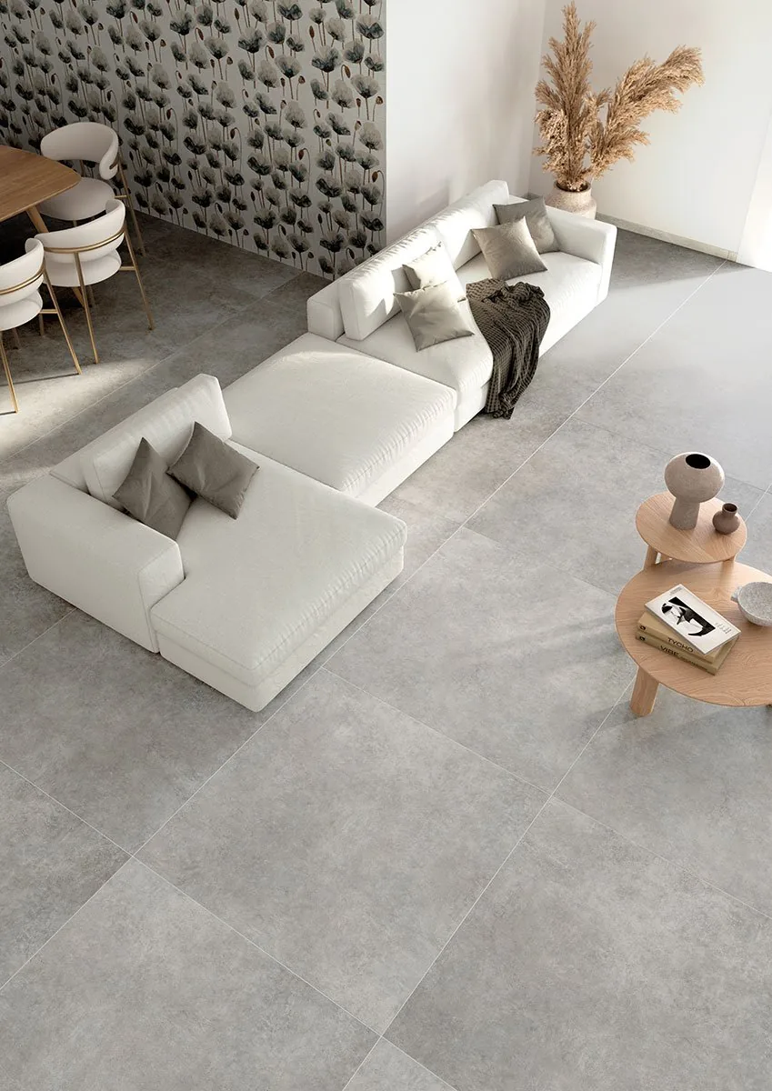 Ambiente Interno Soggiorno con pavimentazione in gres porcellanato