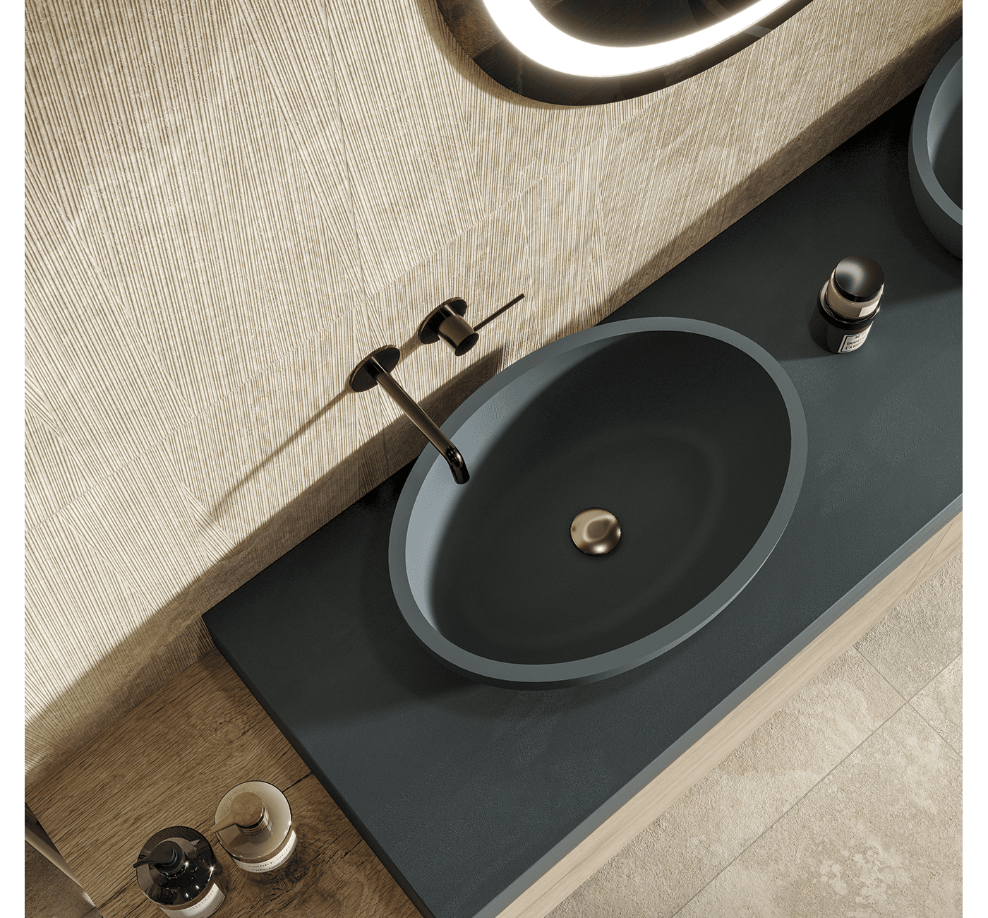 AMB THEORY BEIGE STRUTTURA BAGNO DETT