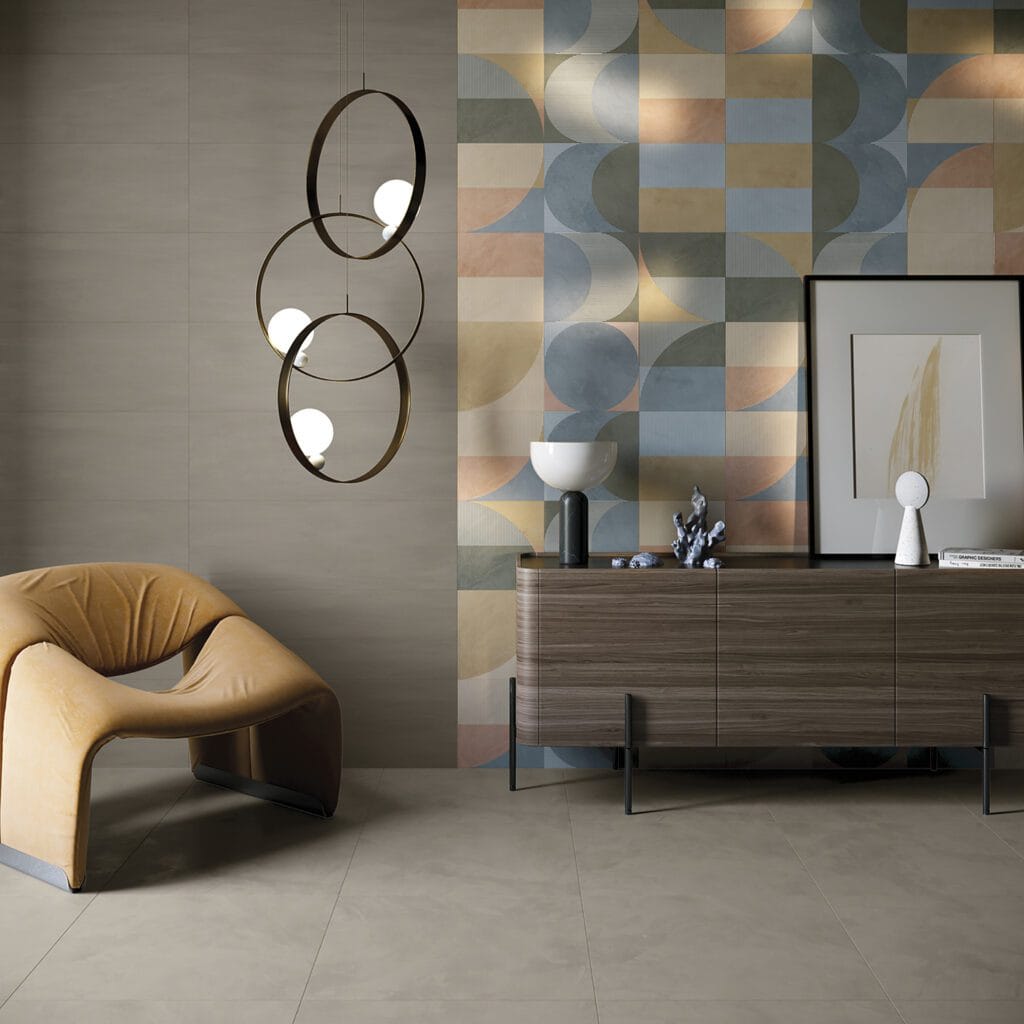 Le 5 ceramiche più richieste a Palermo nel 2025 Ambiente Interno salotto con ceramiche di design