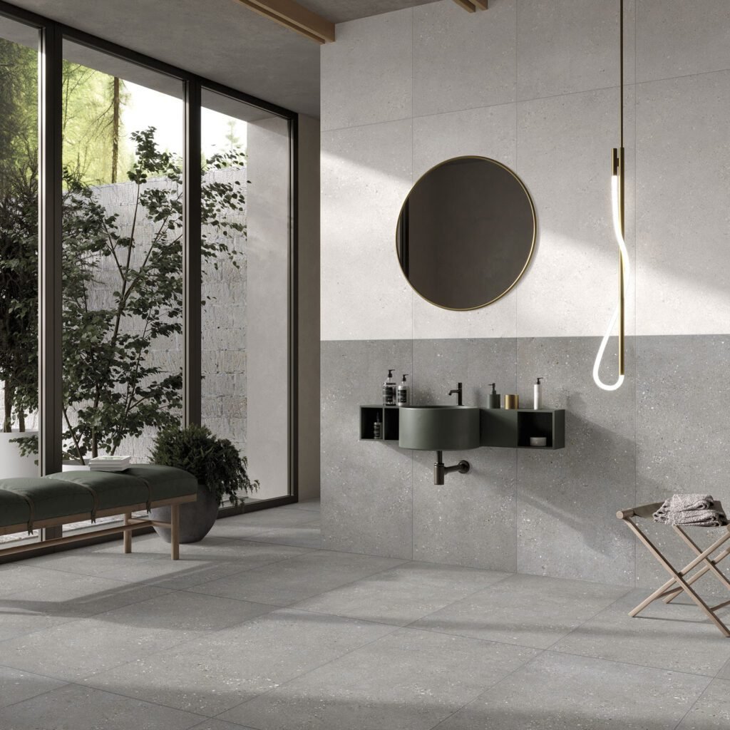 Gres Porcellanato a Palermo 2026, Evoluzione Concreta tra Estetica, Tecnologia e Nuove Esigenze AMB STRATOS GRIGIO BIANCO B